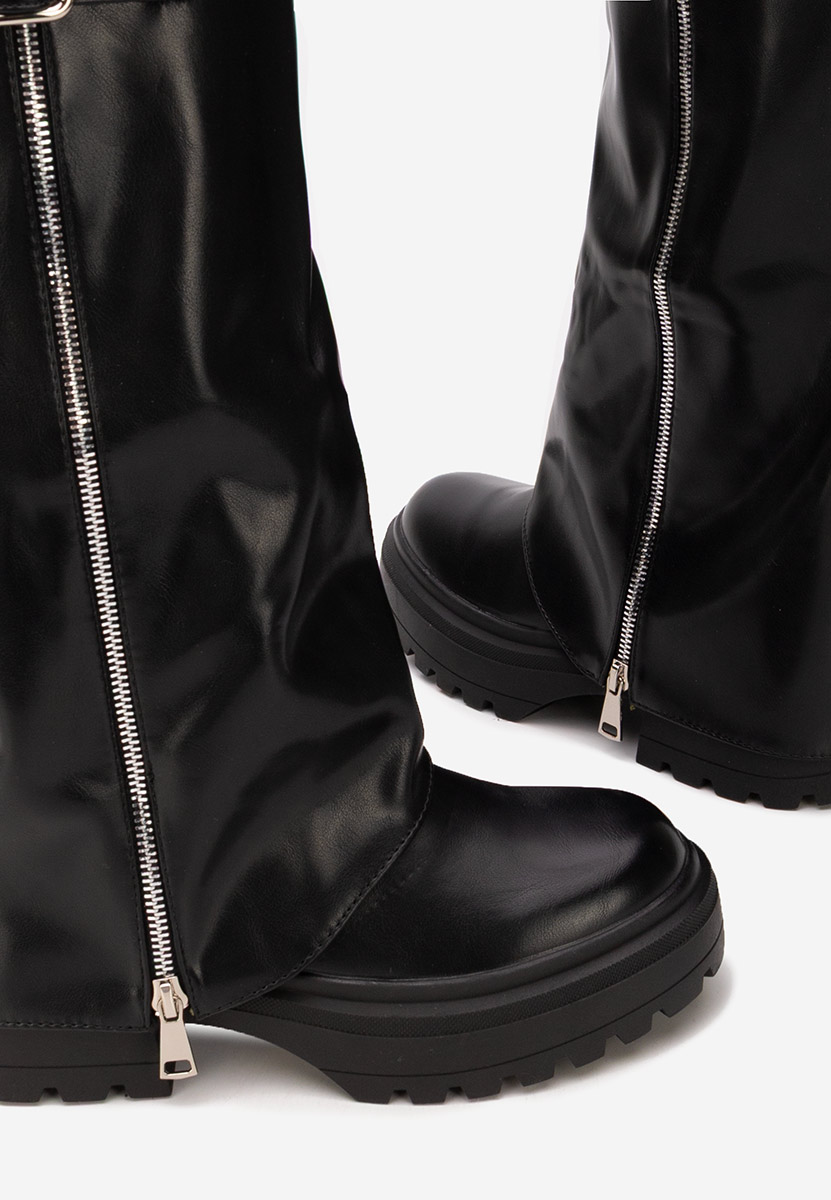 Černé dámské kozačky Jorena