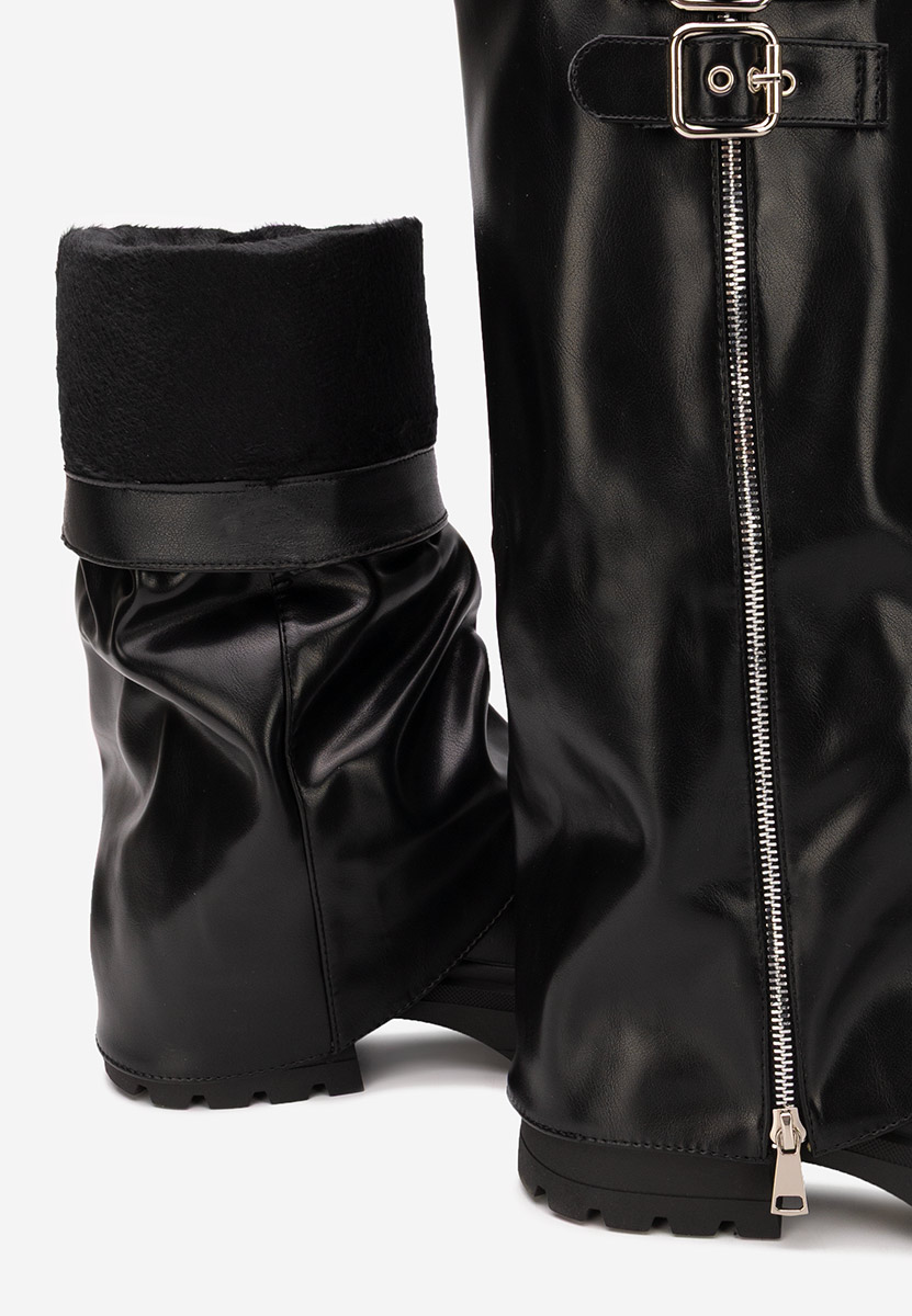 Černé dámské kozačky Jorena