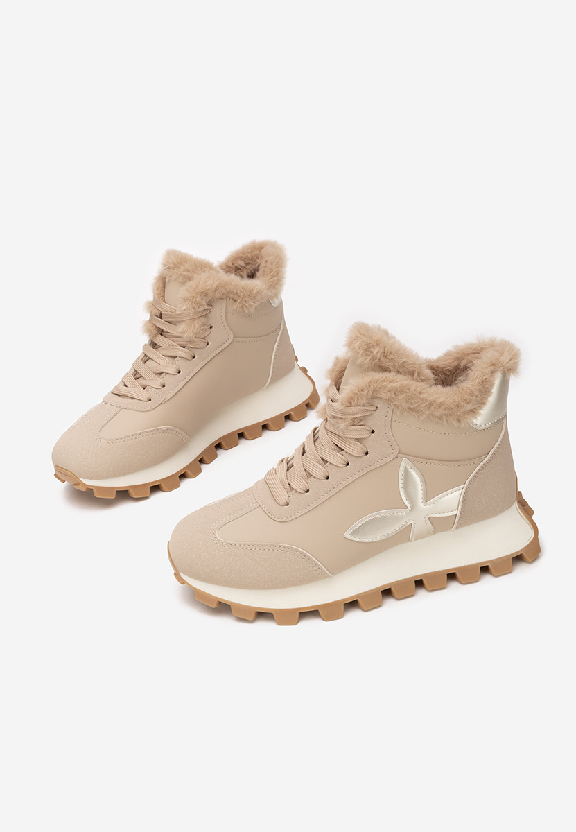 Khaki zimní tenisky dámské Ozia