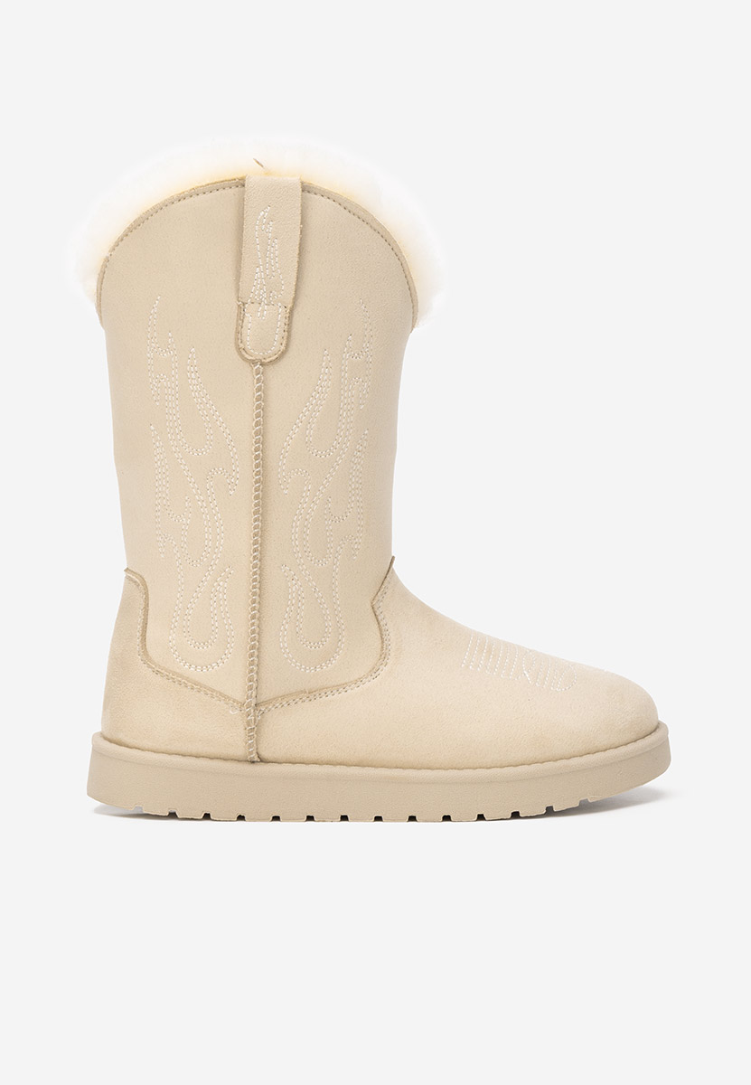 Béžové dámské zimní boty Prisina