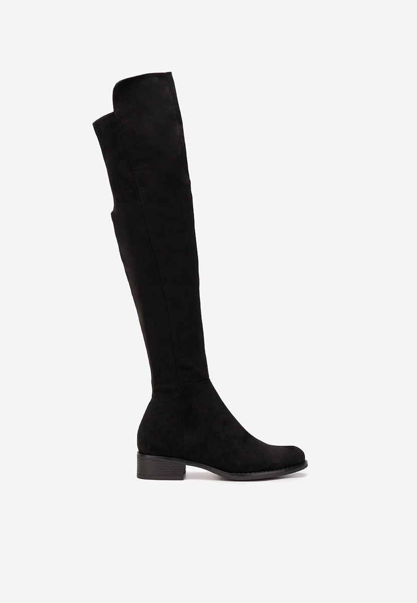 Černé kozačky nad koleno Inies Černé kozačky nad koleno Inies
