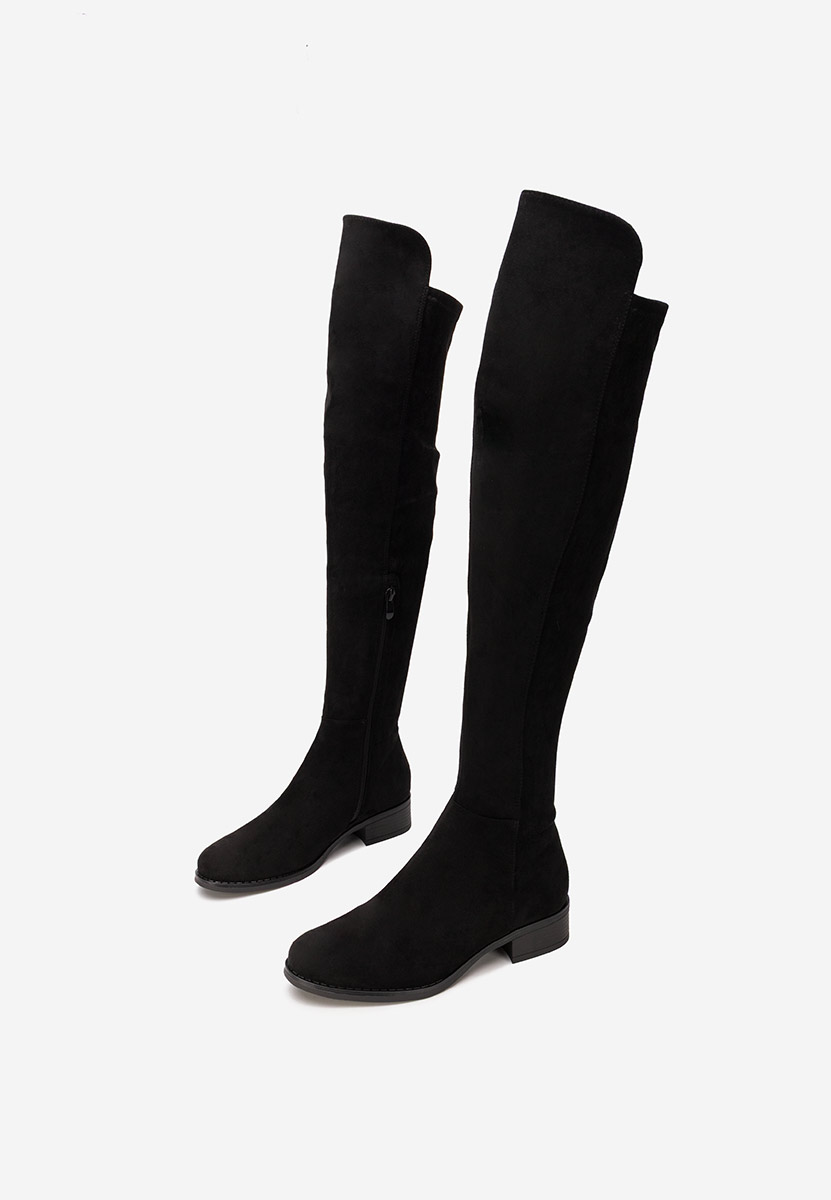 Černé kozačky nad koleno Inies Černé kozačky nad koleno Inies