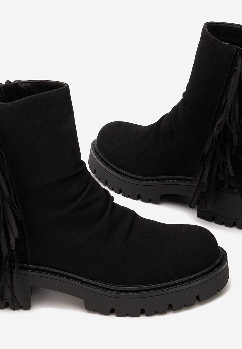 Černé dámské kotníková obuv Sameria