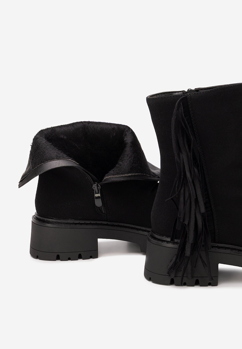 Černé dámské kotníková obuv Sameria