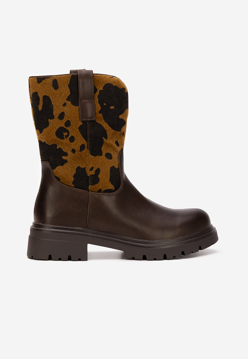 Hnedé dámské kotníková obuv Ediana