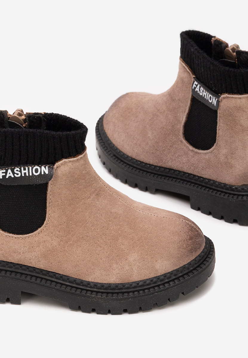 Camelové dětské kotníkové boty Fashion