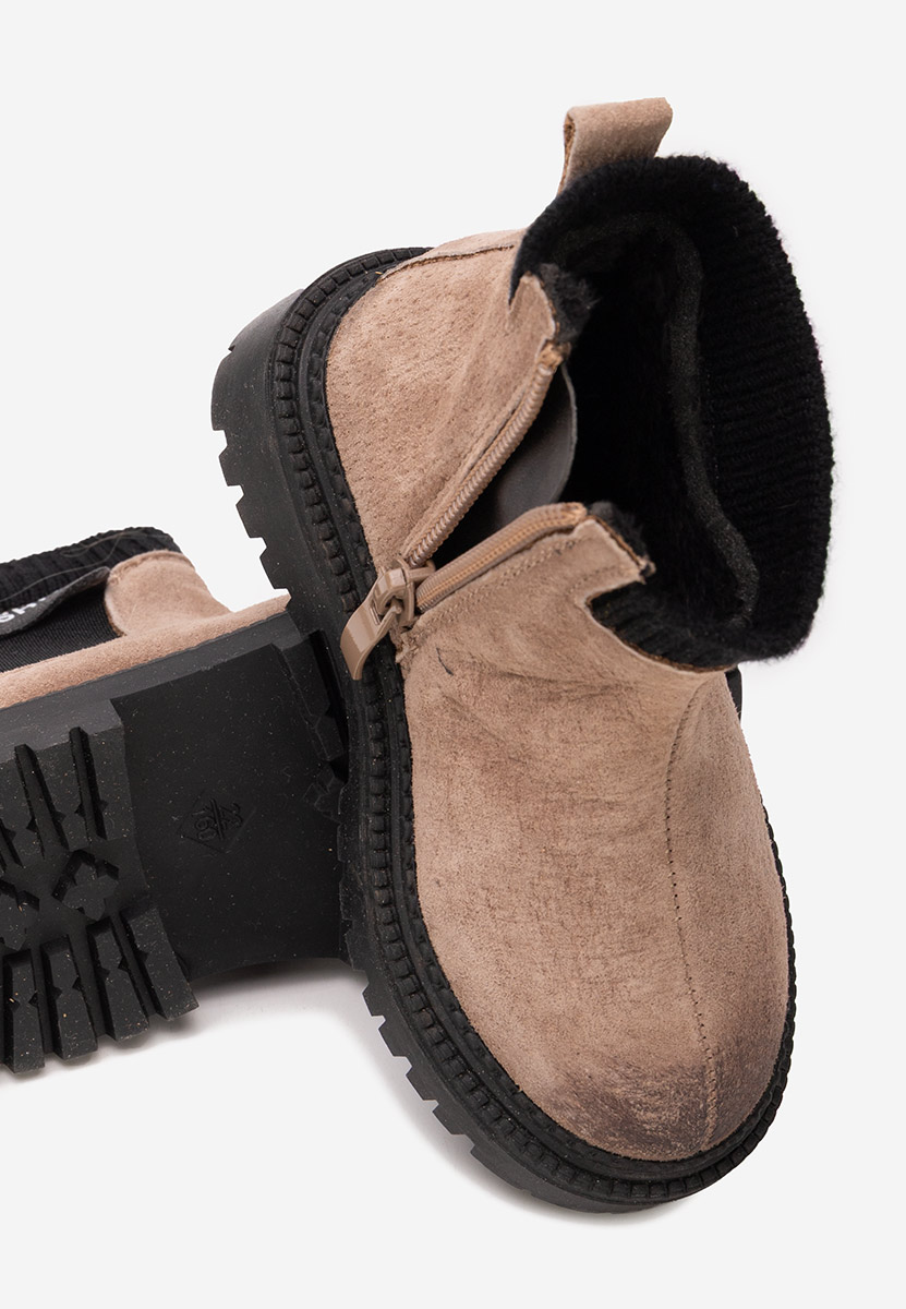 Camelové dětské kotníkové boty Fashion