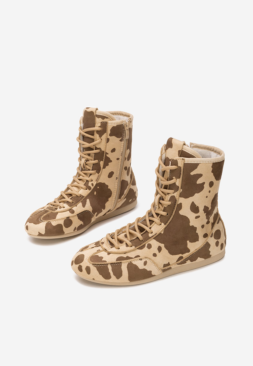 Animal print kotníkové tenisky Rodnei