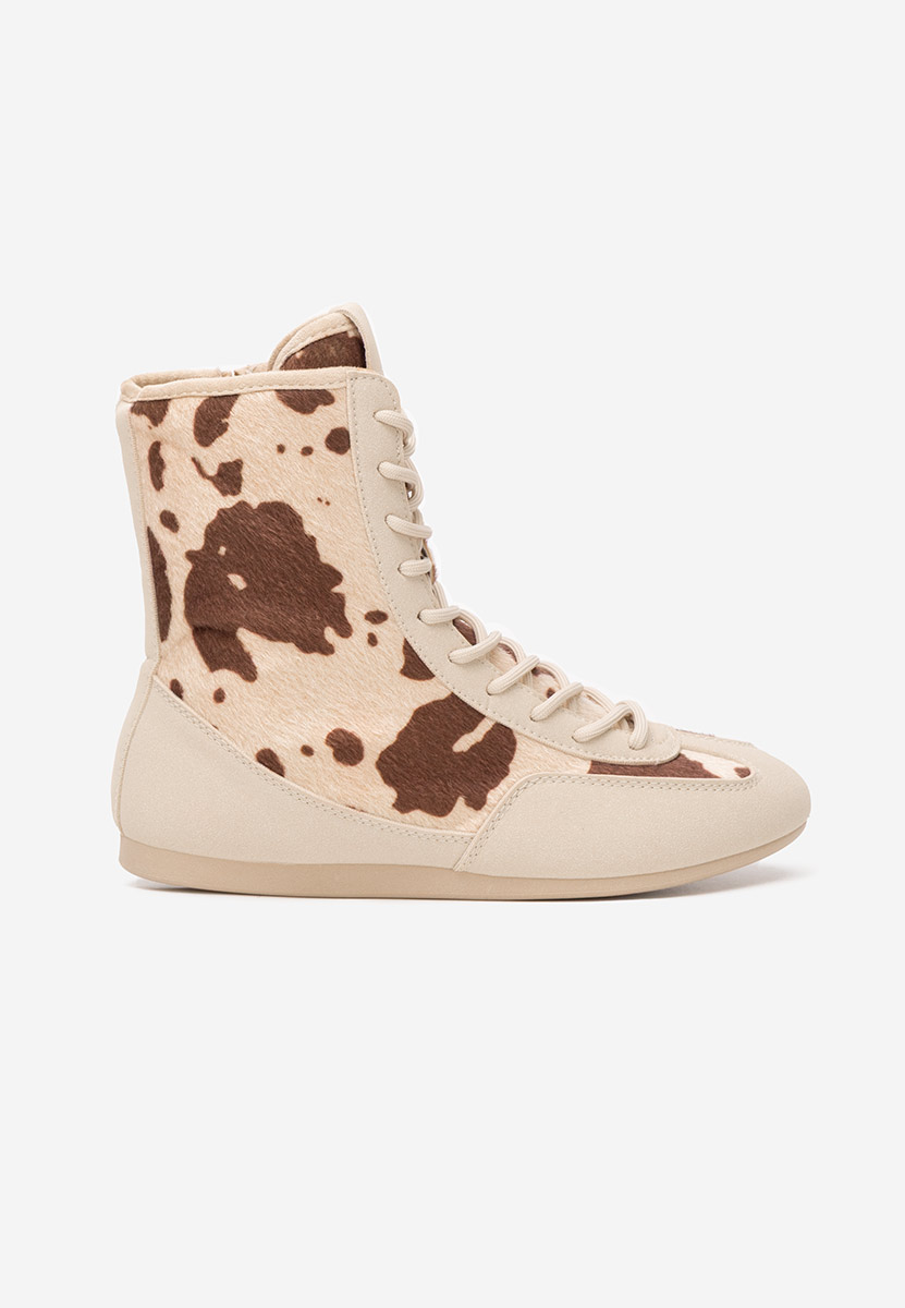 Béžové kotníkové tenisky Rosira