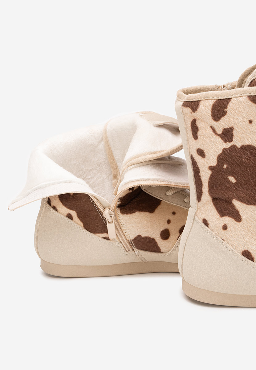 Béžové kotníkové tenisky Rosira