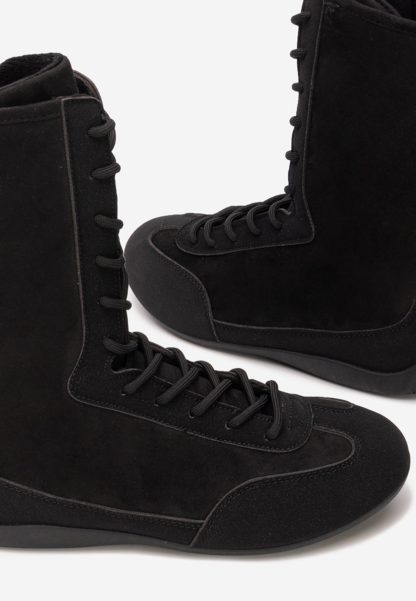 Černé kotníkové tenisky Stelia