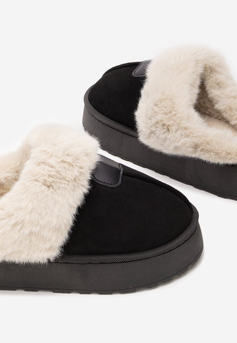 Černé dámské dřeváky Flufina