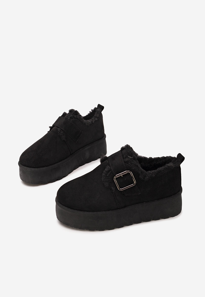 Černé kotníkové zimní boty Suzie