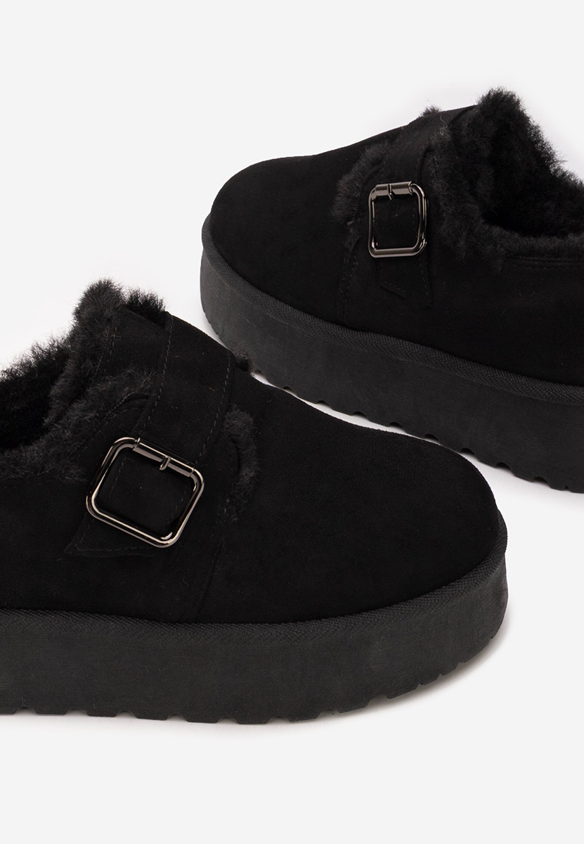 Černé kotníkové zimní boty Suzie