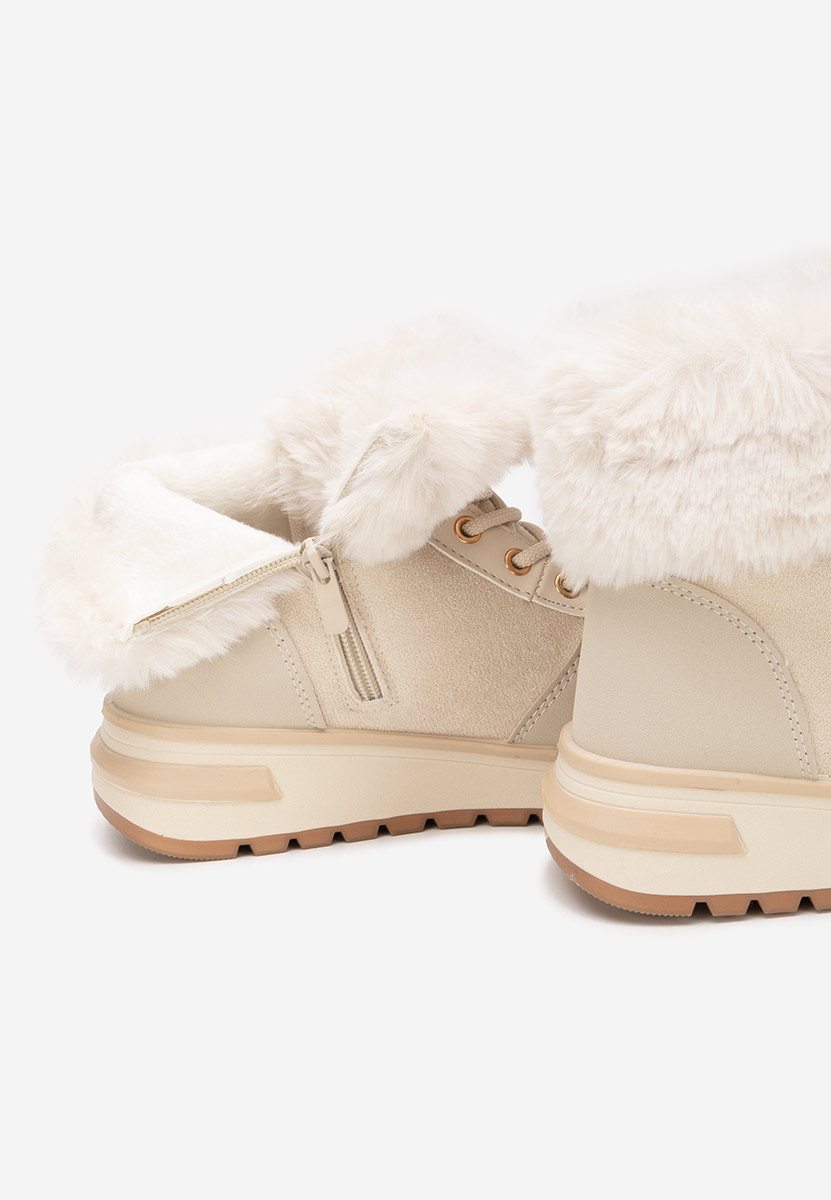 Béžové zimní tenisky dámské Grisia