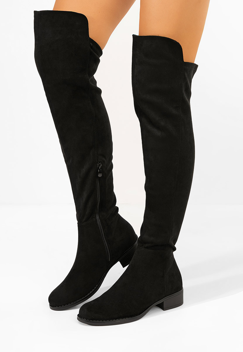Černé kozačky nad koleno Inies Černé kozačky nad koleno Inies