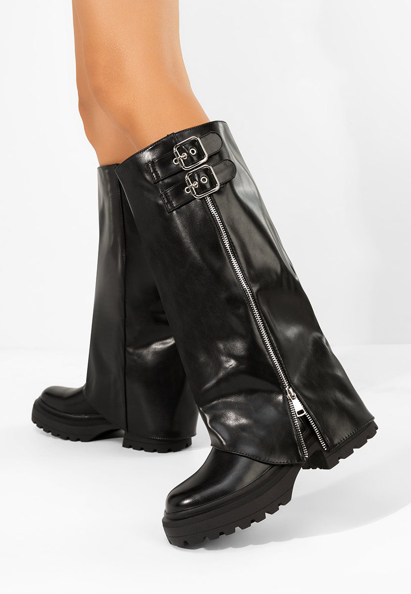 Černé dámské kozačky Jorena