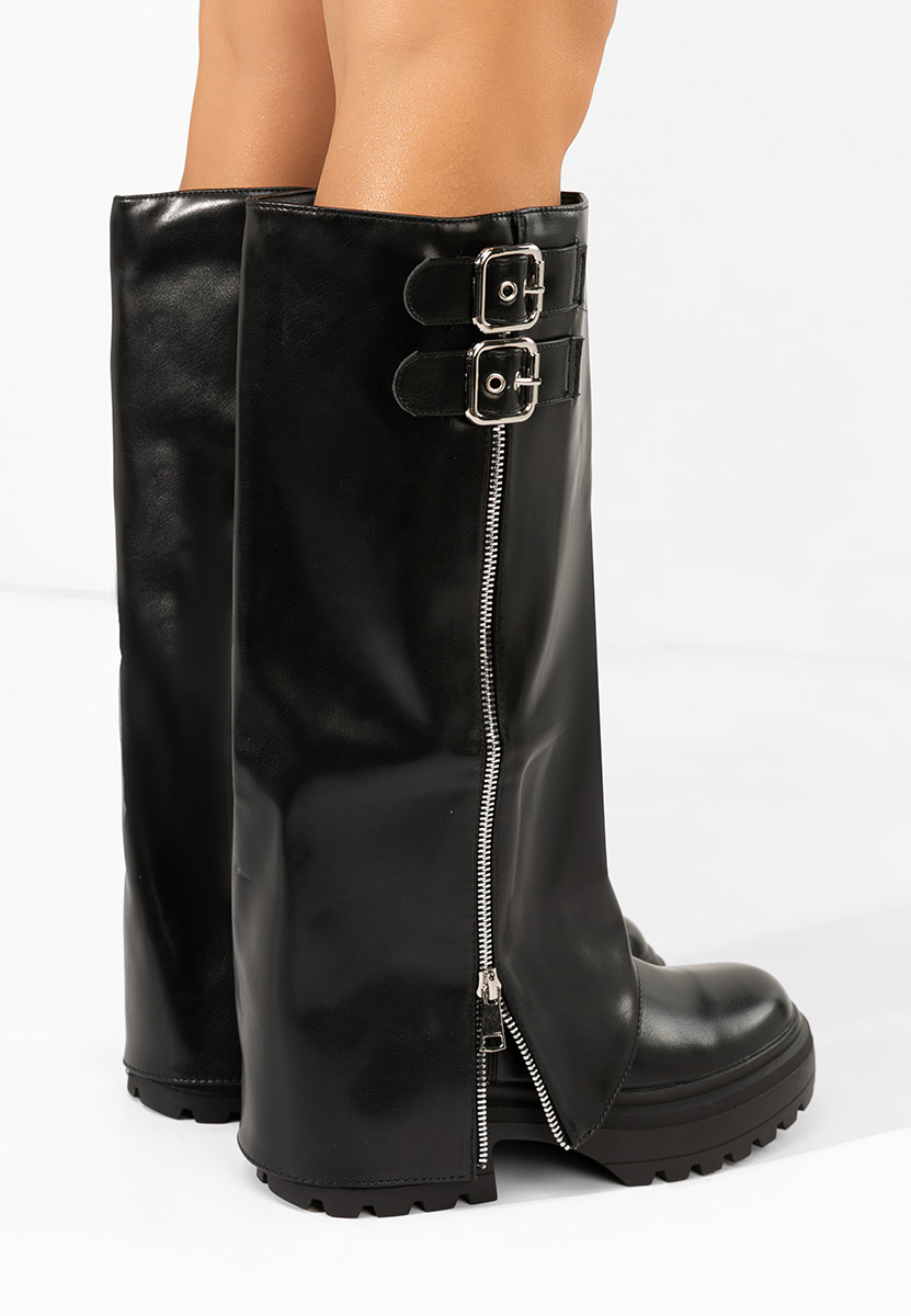 Černé dámské kozačky Jorena