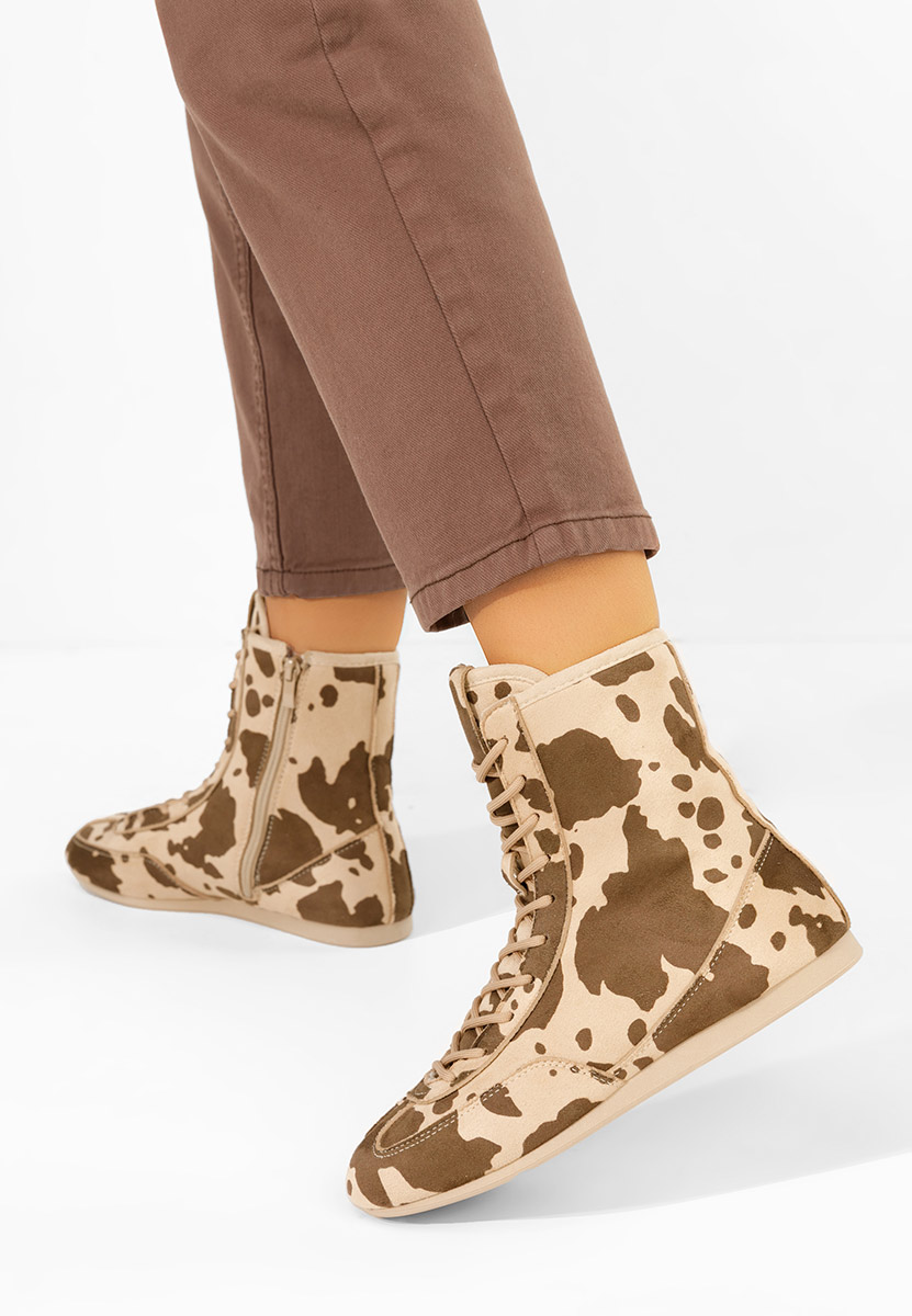 Animal print kotníkové tenisky Rodnei