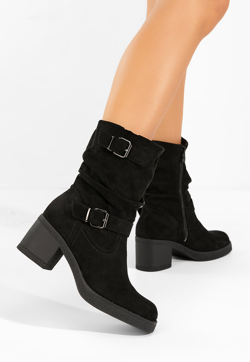 Černé nízké kozačky Stefiana V2 Černé nízké kozačky Stefiana V2