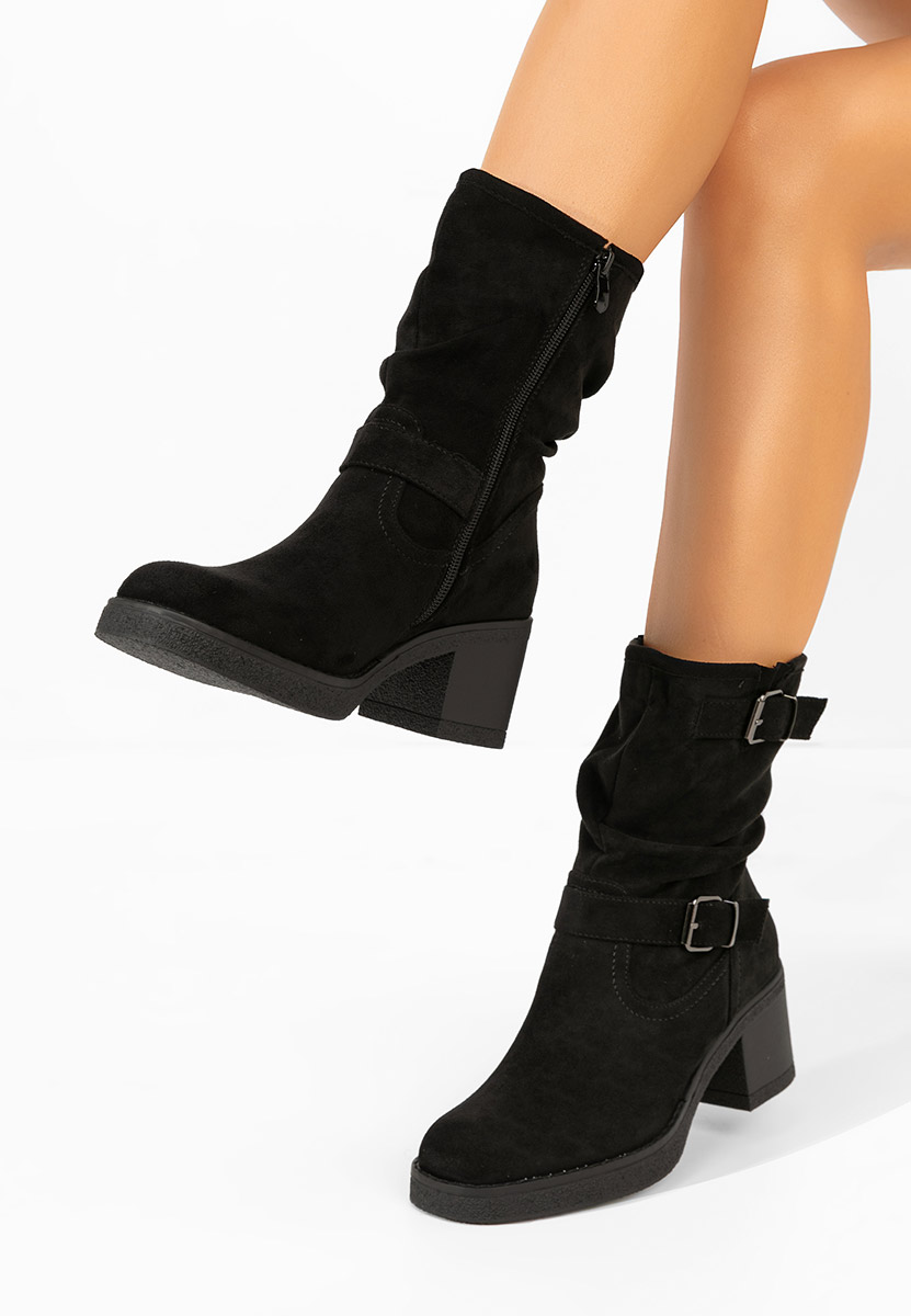 Černé nízké kozačky Stefiana V2 Černé nízké kozačky Stefiana V2