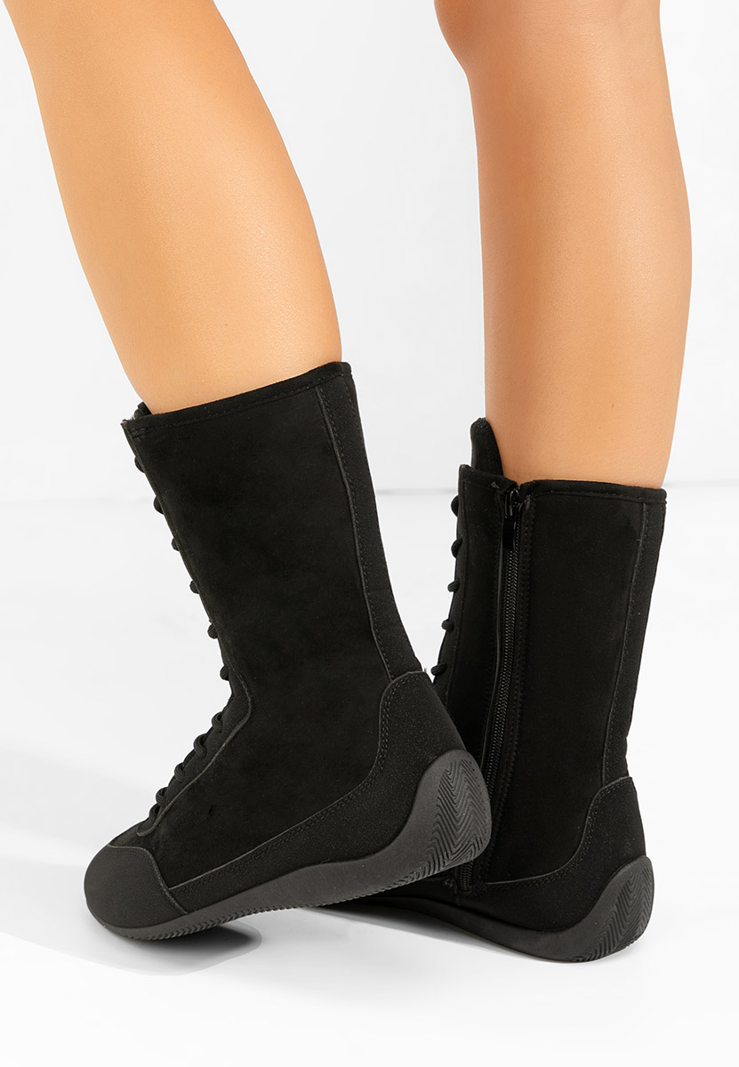 Černé kotníkové tenisky Stelia