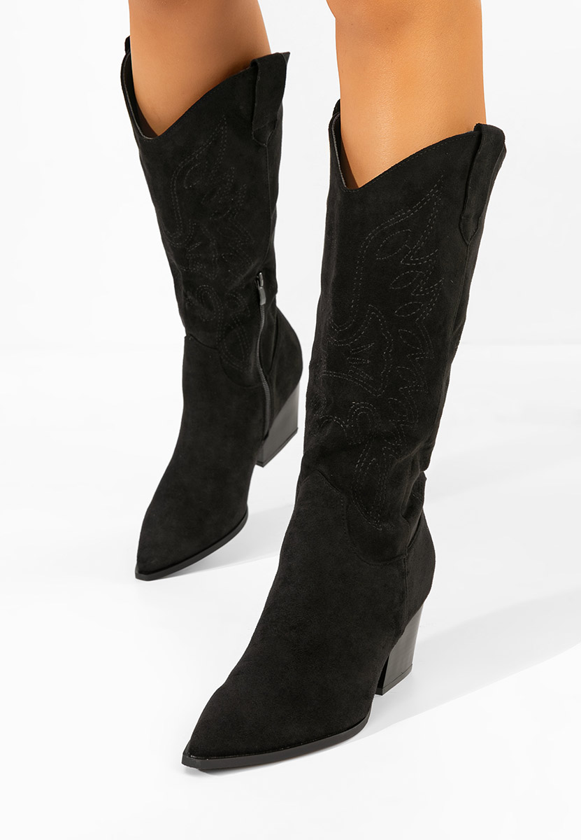 Černé dámské kozačky Josephina