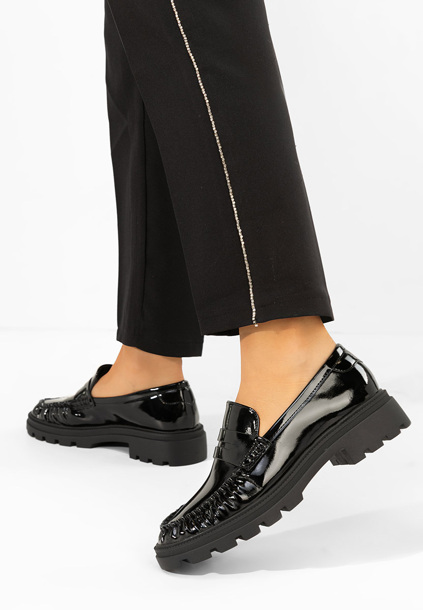 Černé dámské mokasíny Eleonora