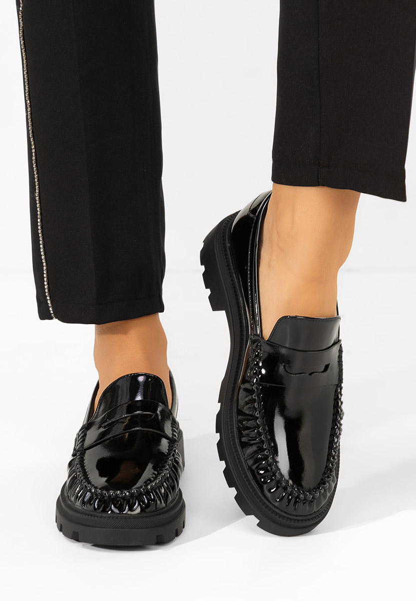 Černé dámské mokasíny Eleonora