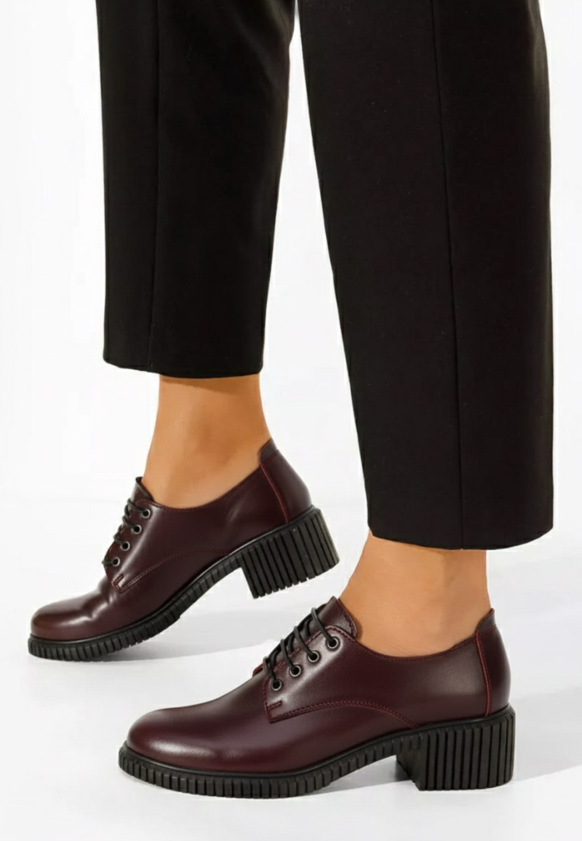 Bordové dámské polobotky Roanne