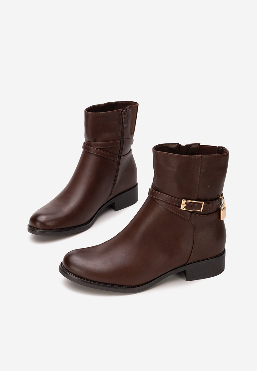 Hnedé dámské kotníková obuv Aurisel