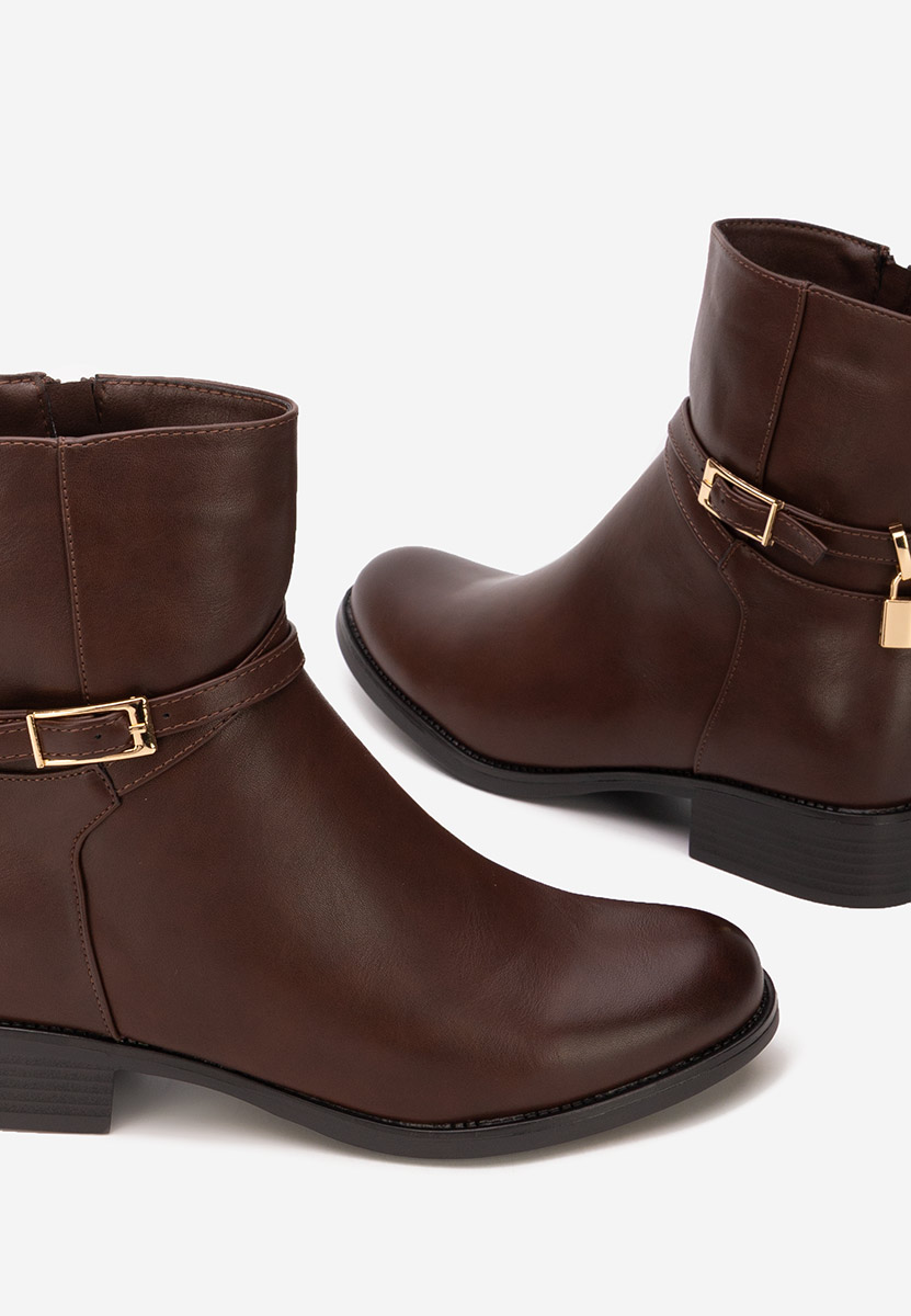 Hnedé dámské kotníková obuv Aurisel