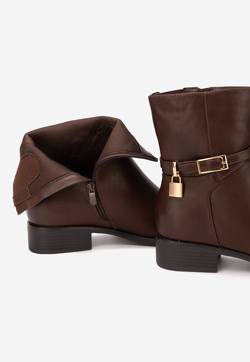 Hnedé dámské kotníková obuv Aurisel