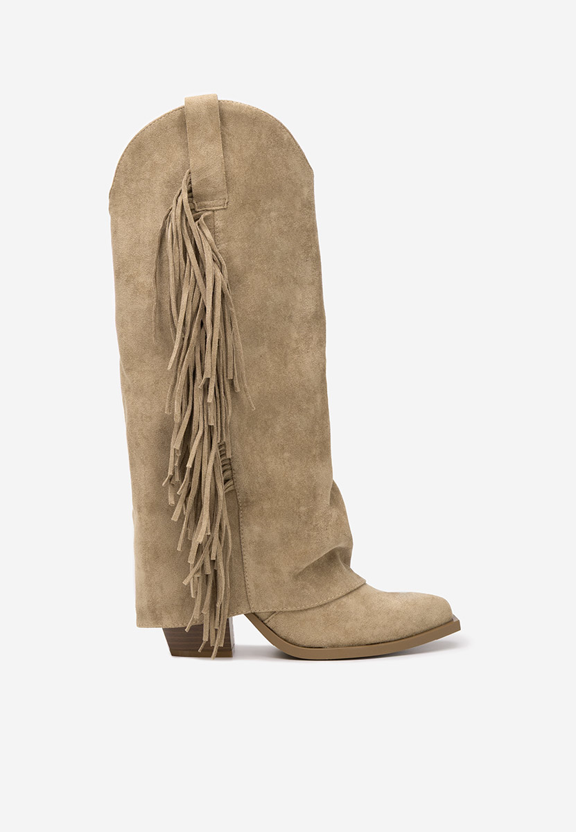 Khaki dámské kozačky Charlina