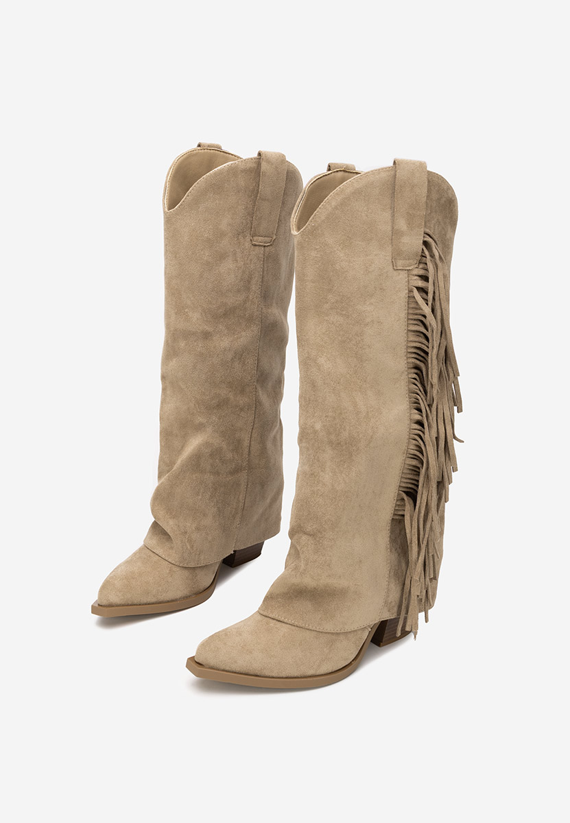 Khaki dámské kozačky Charlina