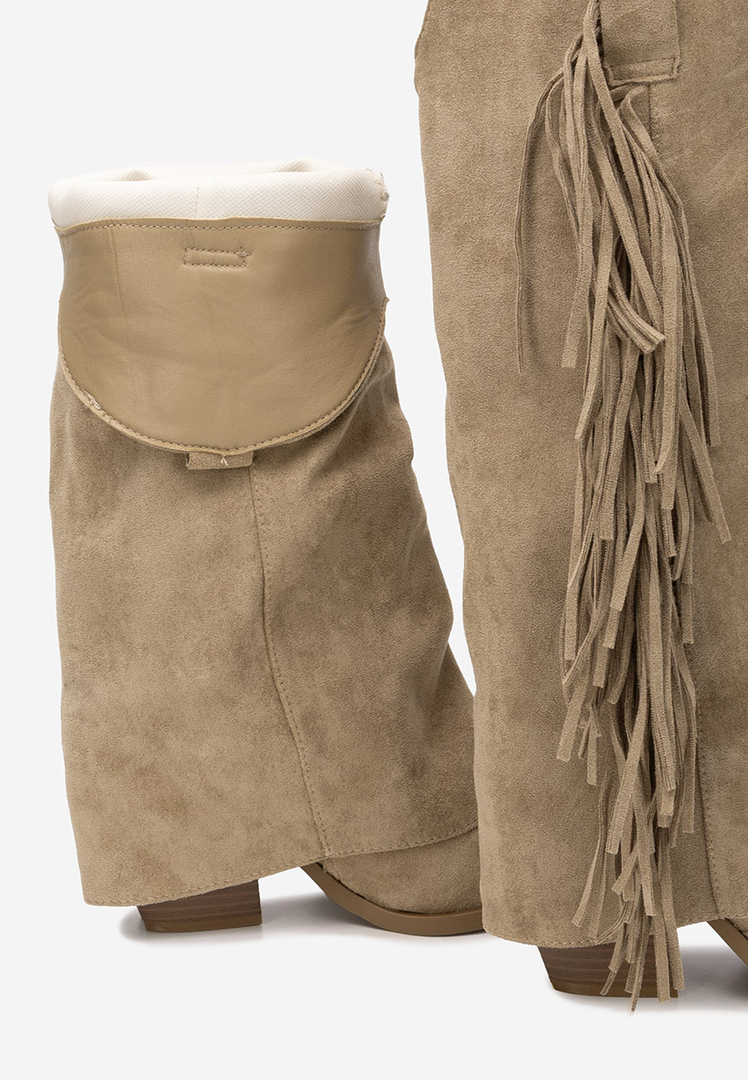 Khaki dámské kozačky Charlina