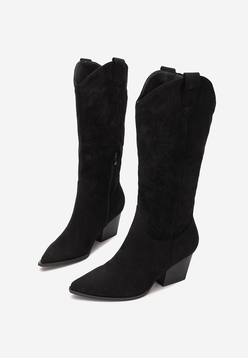 Černé dámské kozačky Josephina