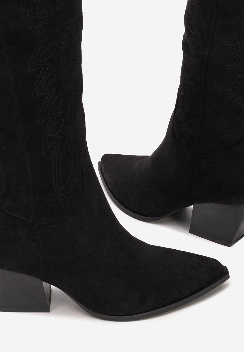 Černé dámské kozačky Josephina