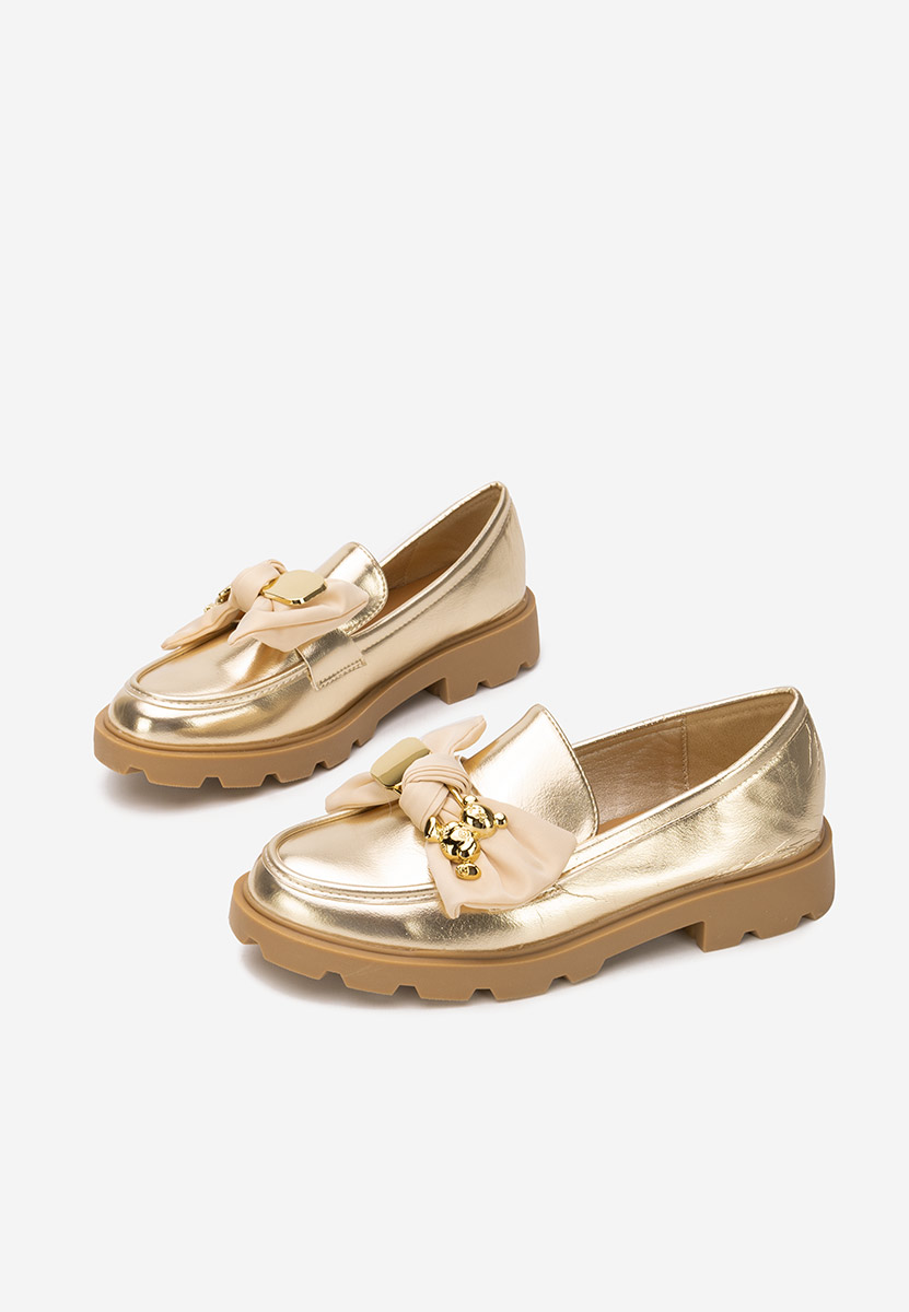 Zlaté mokasíny dámské Desana