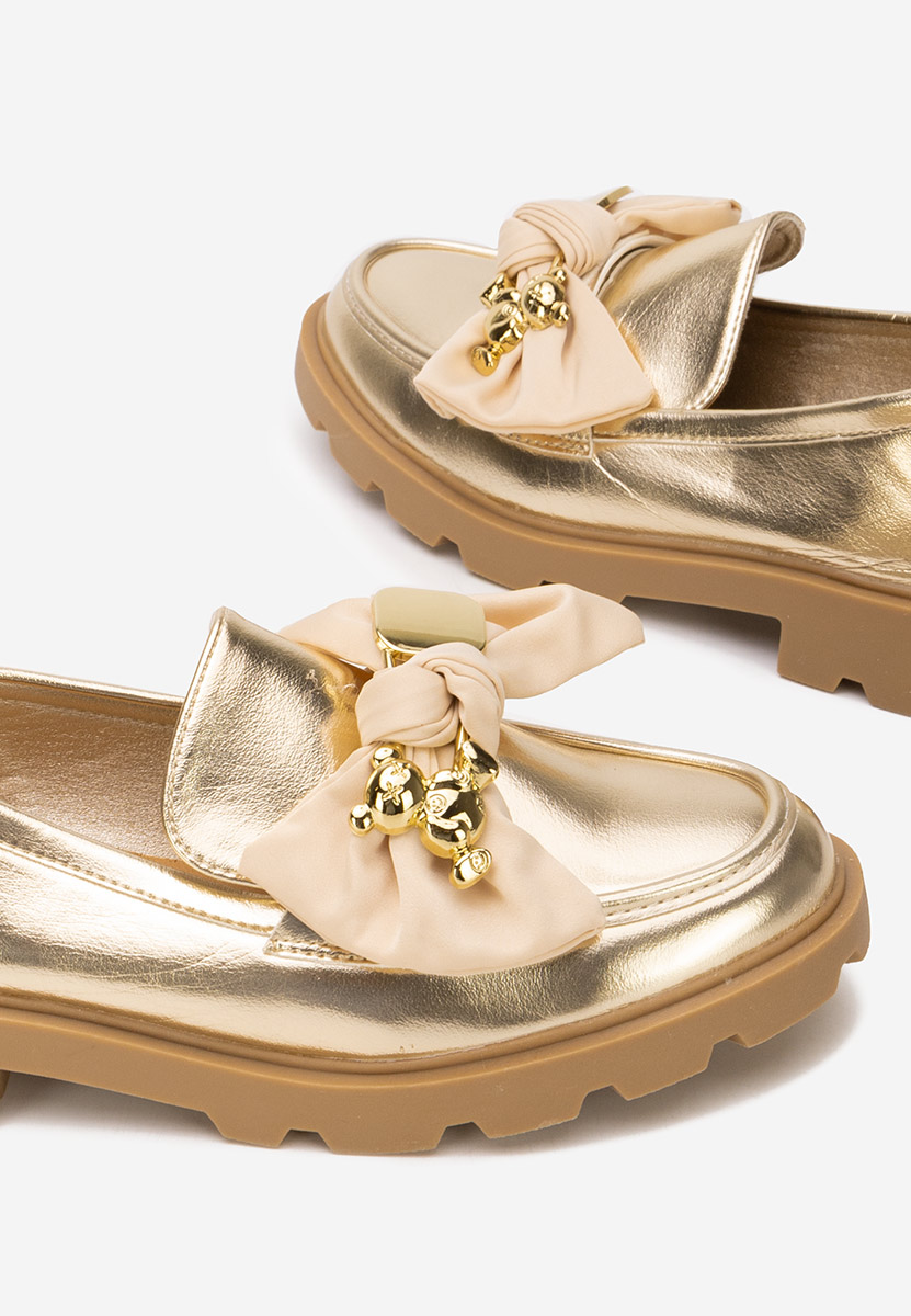 Zlaté mokasíny dámské Desana