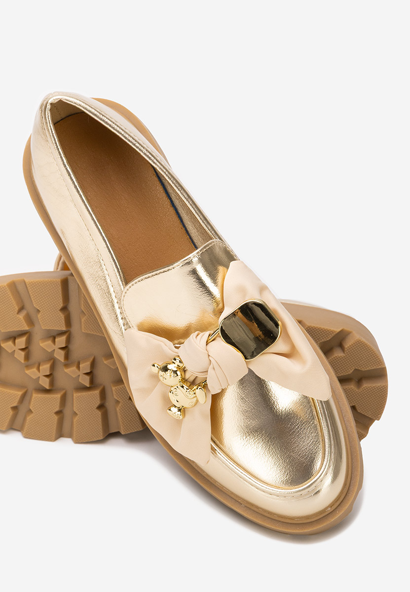 Zlaté mokasíny dámské Desana