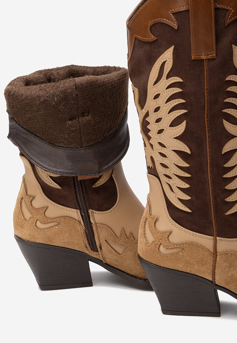 Hnedé dámské kozačky Jasnira