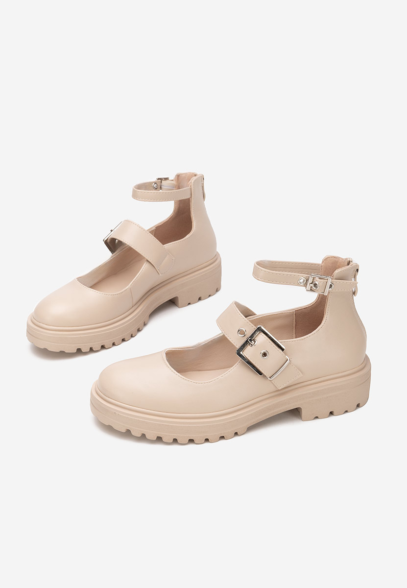 Béžové dámské polobotky Malvina