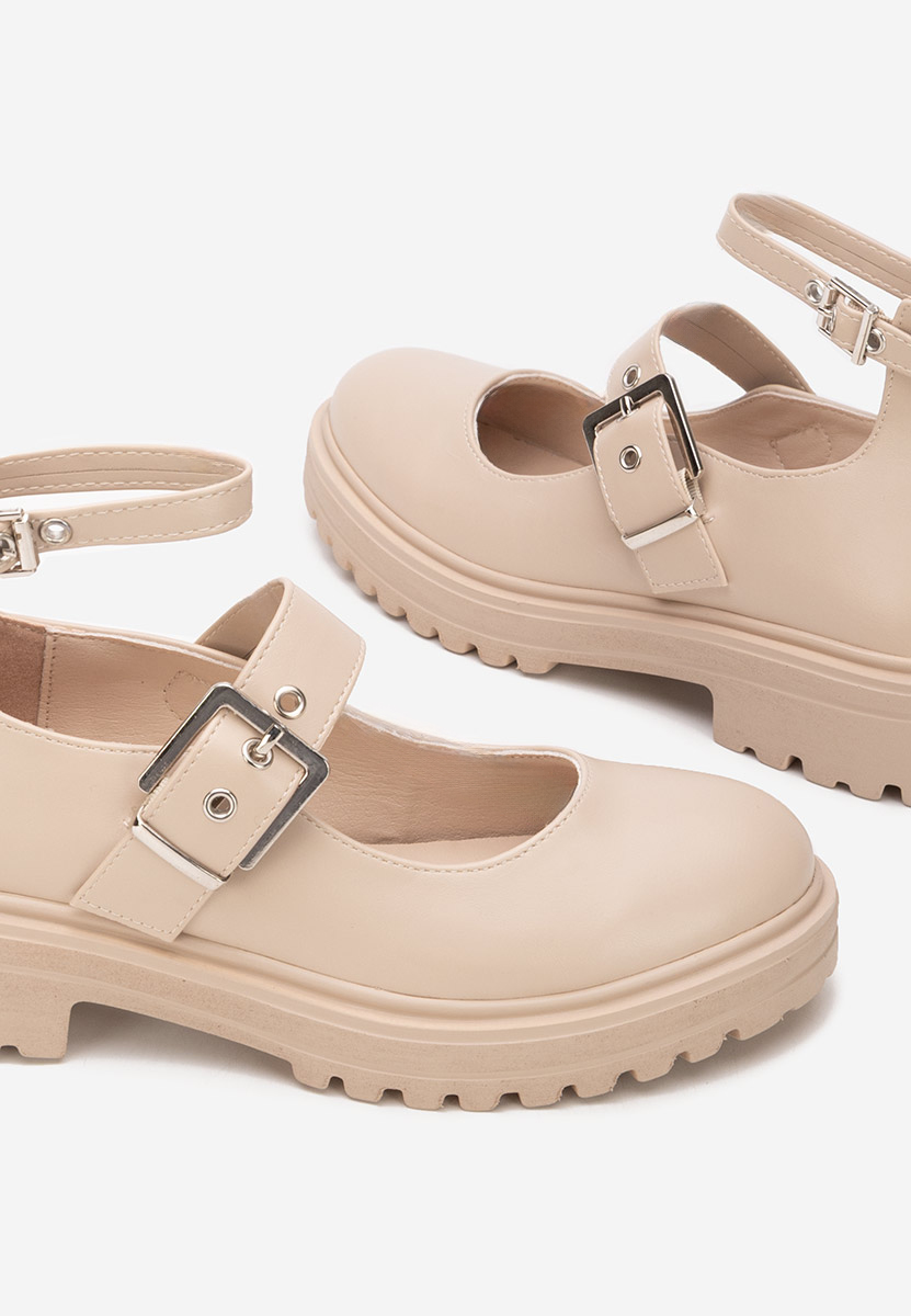 Béžové dámské polobotky Malvina