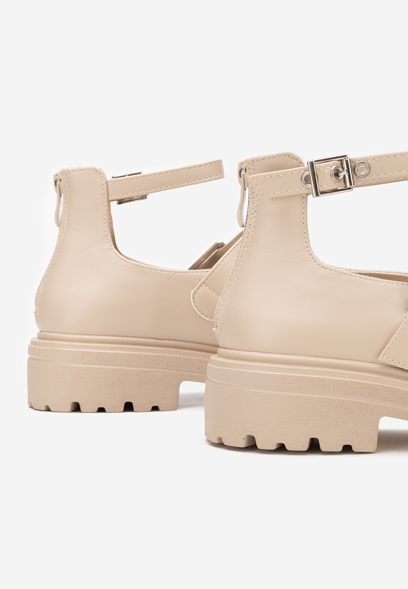 Béžové dámské polobotky Malvina