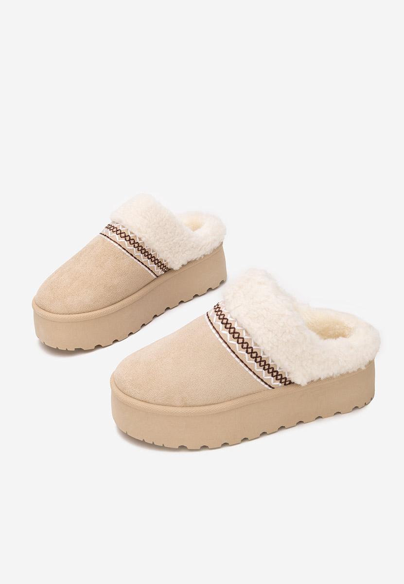 Béžové dámské dřeváky Anelisse