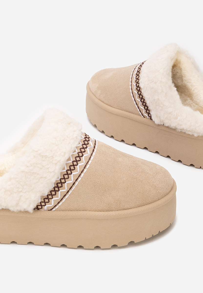 Béžové dámské dřeváky Anelisse