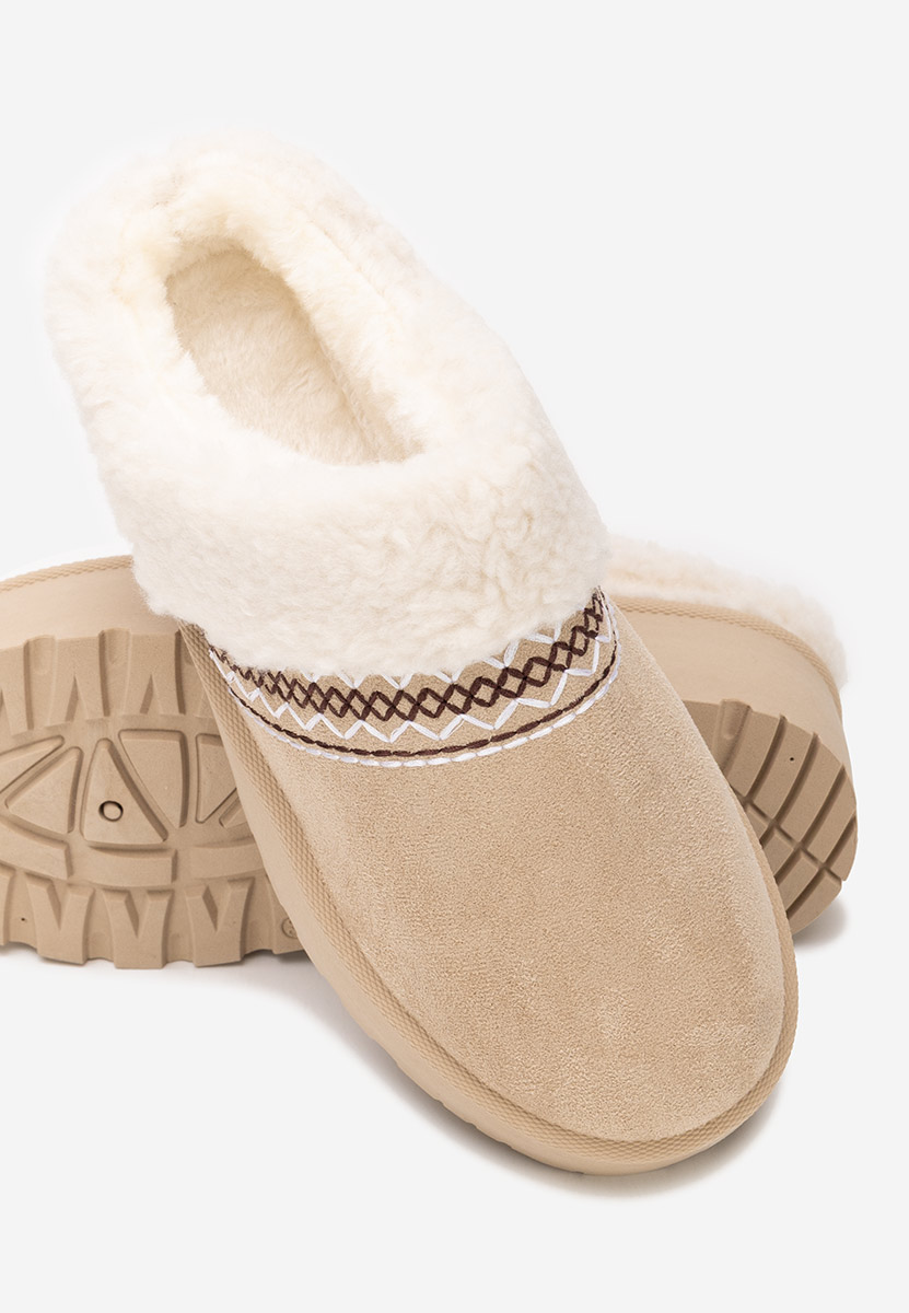 Béžové dámské dřeváky Anelisse