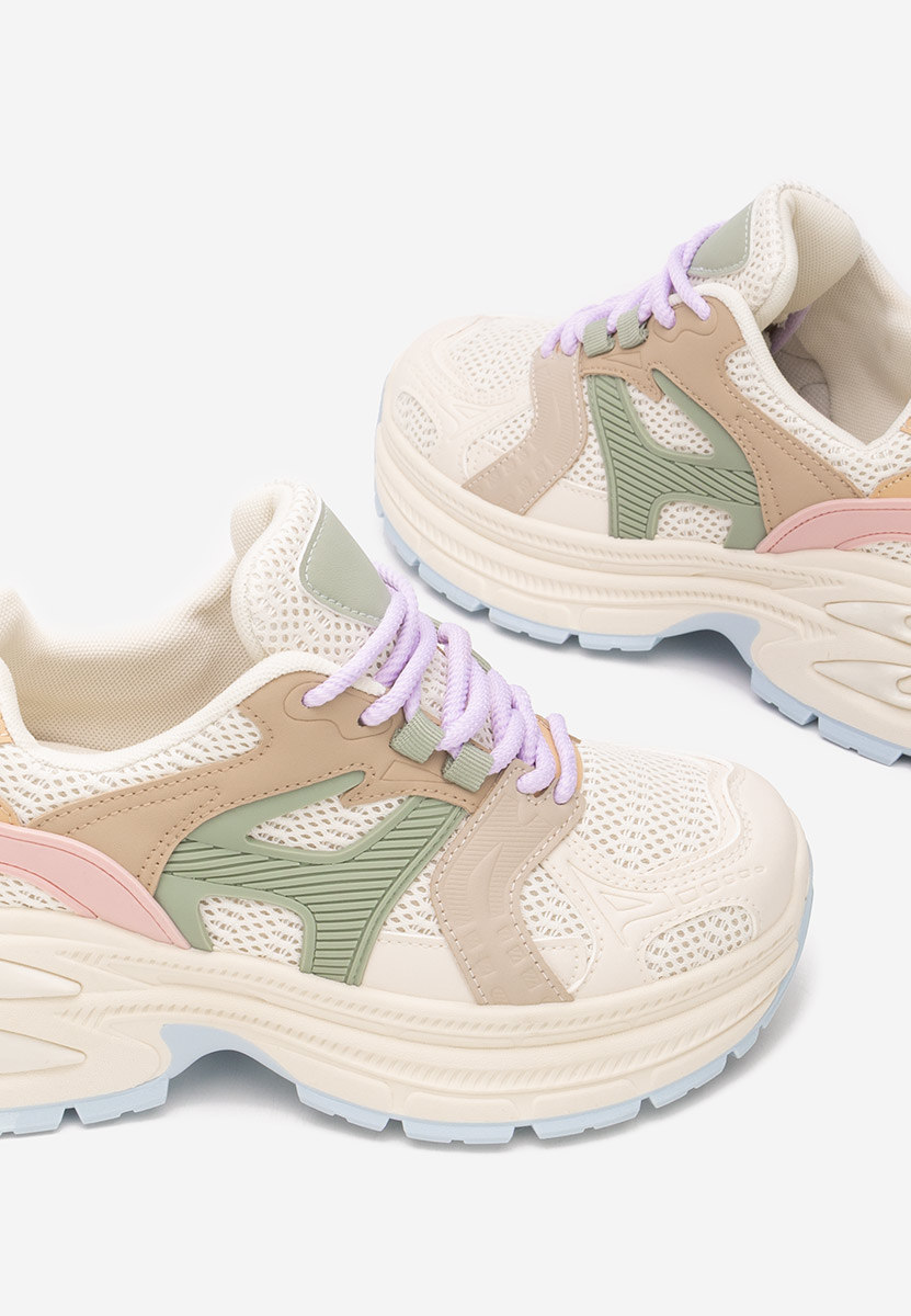 Viacfarebné dámské tenisky na klínku Alfredia