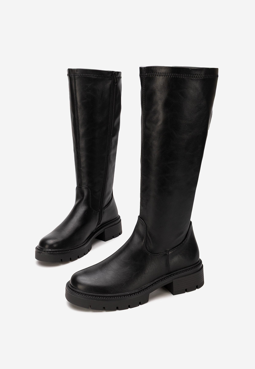 Černé dámské kozačky Nicoua V2